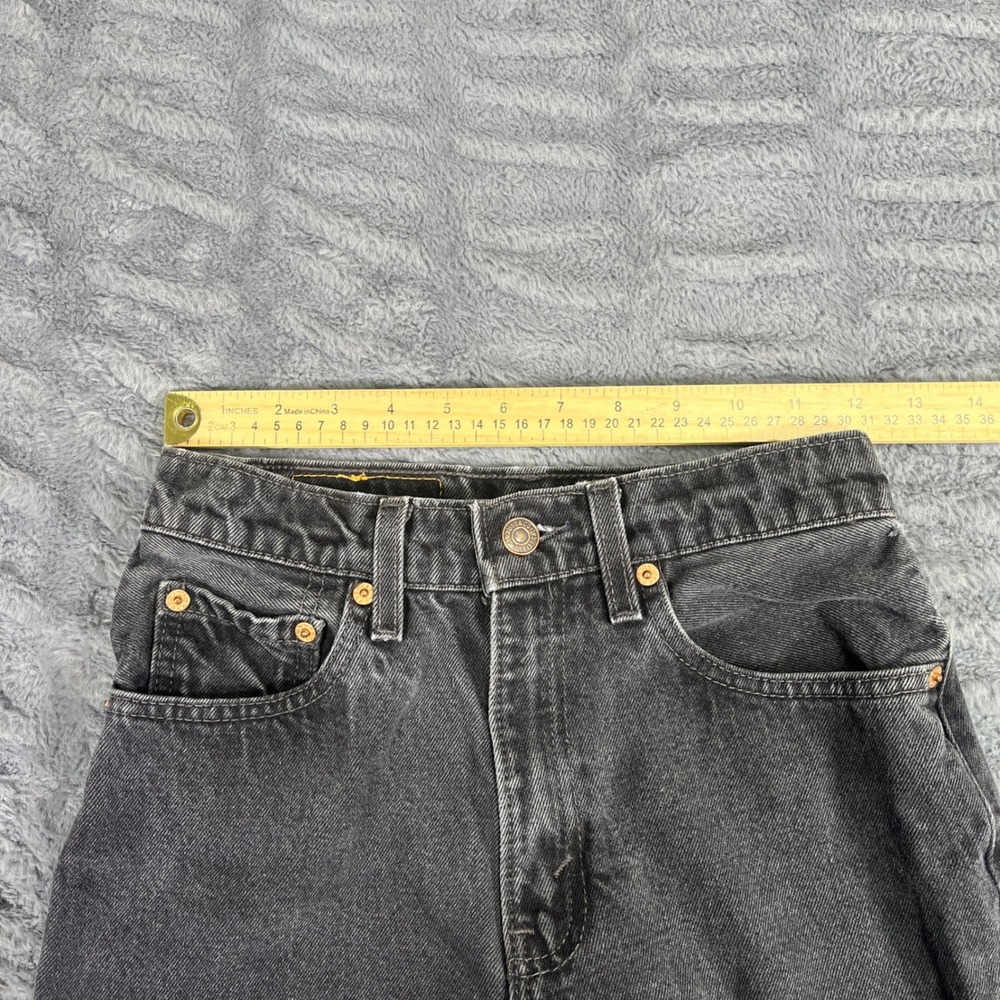 Vintage Levis 560 Loose Fit Straight Leg Jeans Black Made in USA 90s Womens 3 S - Picture 6 of 8